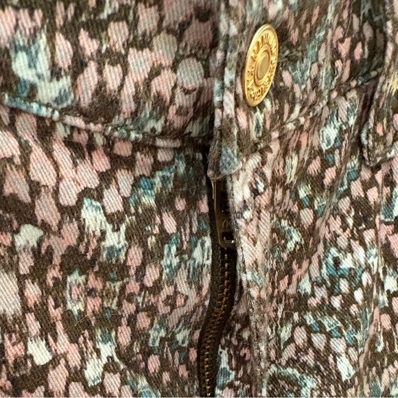 7 For all Mankind the skinny jeans in mosaic snake print size 28 pastel - Picture 7 of 16